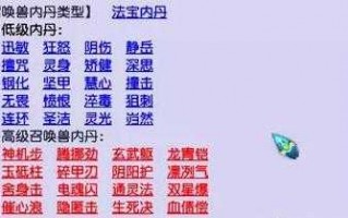 梦幻西游法宝宝打什么内丹，梦幻西游法宠内丹推荐？