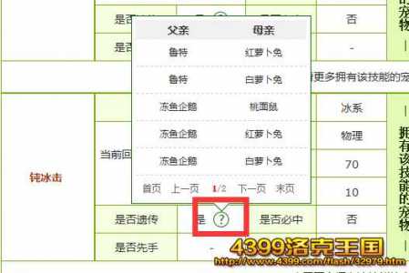 洛克王国灵狐遗传技能？洛克王国狐狸类宠物？-第1张图片