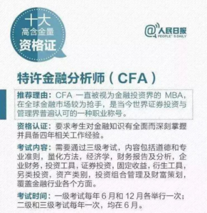 cfa是什么？cfa是什么职位？-第1张图片